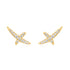 Gold Kiss Pavé Studs